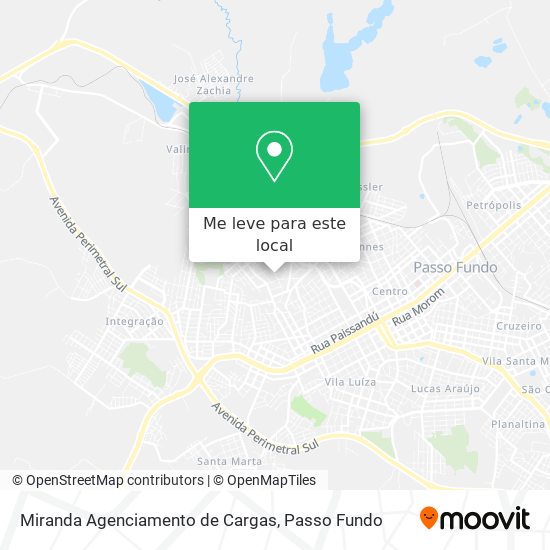 Miranda Agenciamento de Cargas mapa