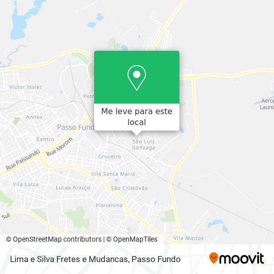 Lima e Silva Fretes e Mudancas mapa