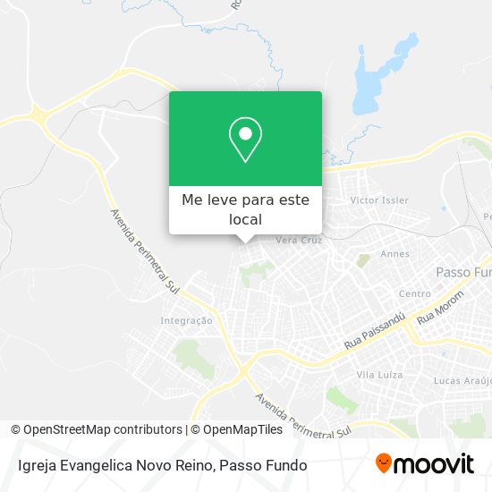 Igreja Evangelica Novo Reino mapa