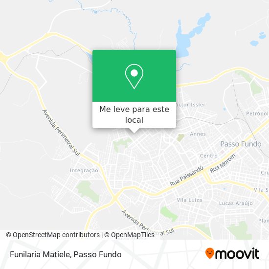 Funilaria Matiele mapa