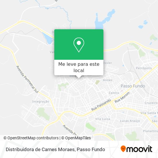 Distribuidora de Carnes Moraes mapa