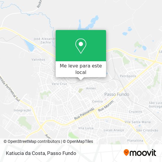 Katiucia da Costa mapa