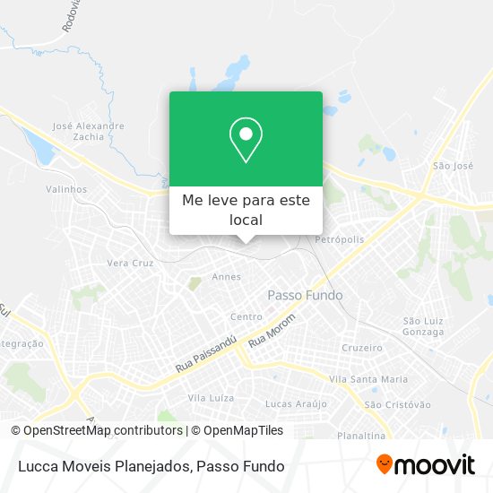 Lucca Moveis Planejados mapa