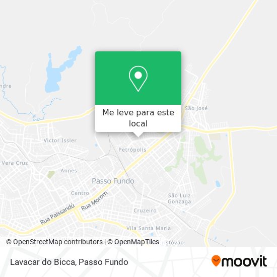 Lavacar do Bicca mapa