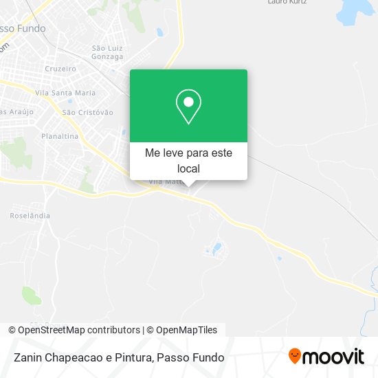 Zanin Chapeacao e Pintura mapa