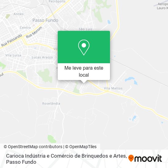Carioca Indústria e Comércio de Brinquedos e Artes mapa