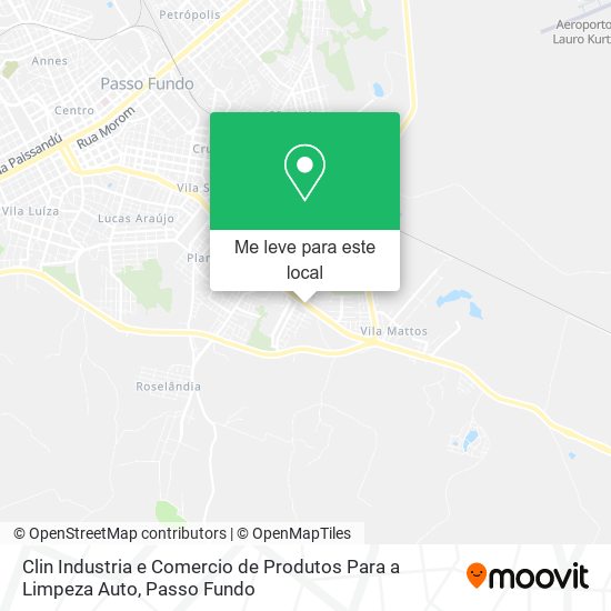 Clin Industria e Comercio de Produtos Para a Limpeza Auto mapa