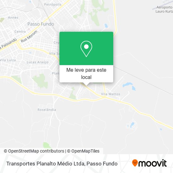 Transportes Planalto Médio Ltda mapa