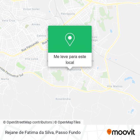 Rejane de Fatima da Silva mapa