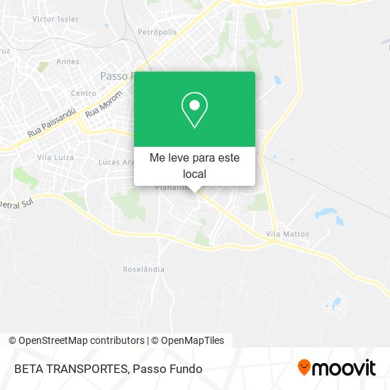 BETA TRANSPORTES mapa