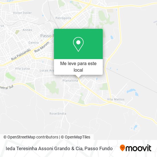 Ieda Teresinha Assoni Grando & Cia mapa