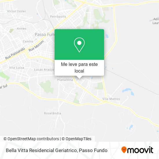 Bella Vitta Residencial Geriatrico mapa