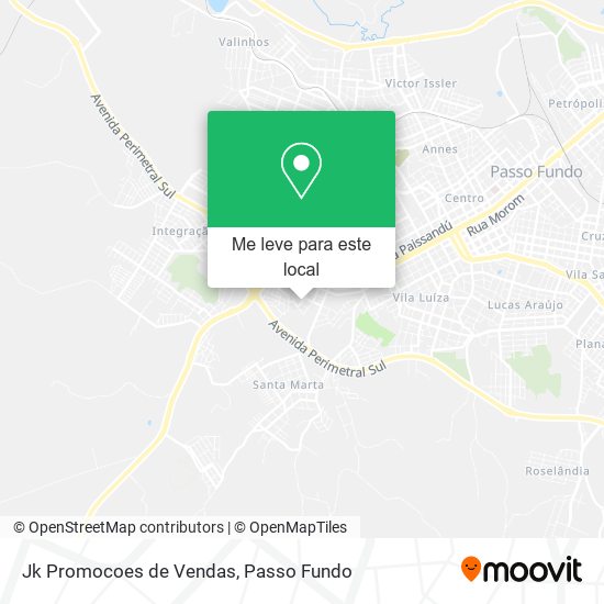 Jk Promocoes de Vendas mapa