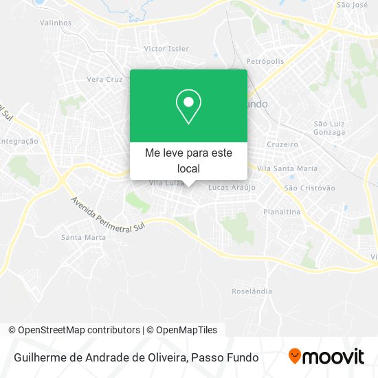 Guilherme de Andrade de Oliveira mapa