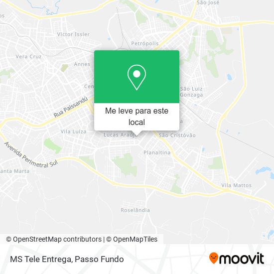 MS Tele Entrega mapa