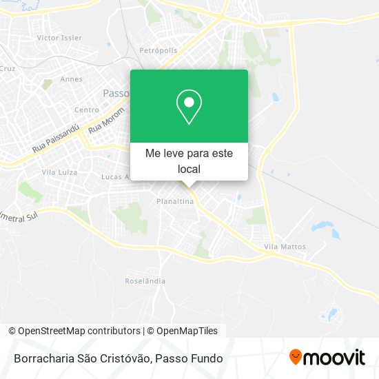 Borracharia São Cristóvão mapa