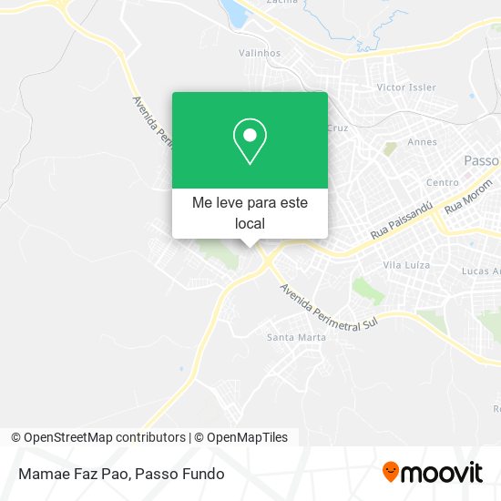 Mamae Faz Pao mapa
