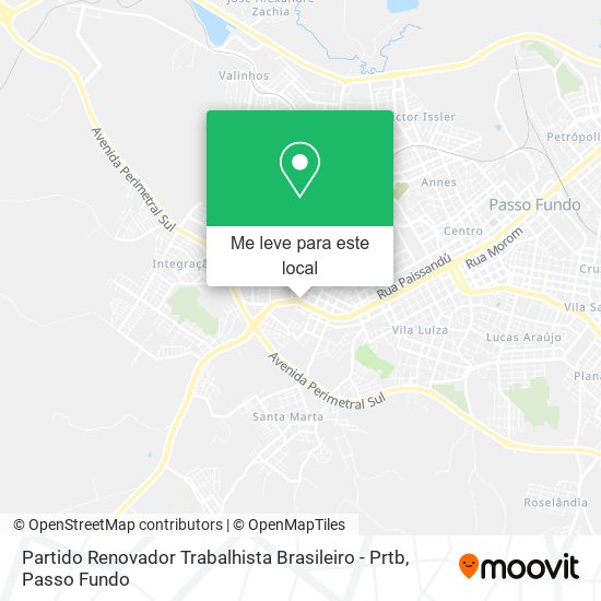 Partido Renovador Trabalhista Brasileiro - Prtb mapa