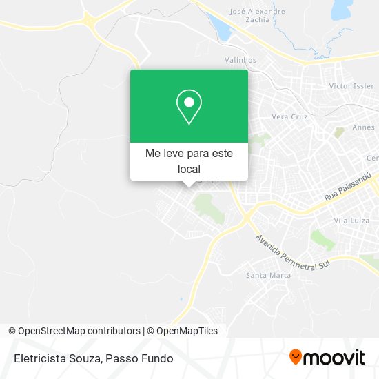 Eletricista Souza mapa