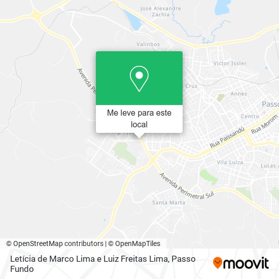 Letícia de Marco Lima e Luiz Freitas Lima mapa