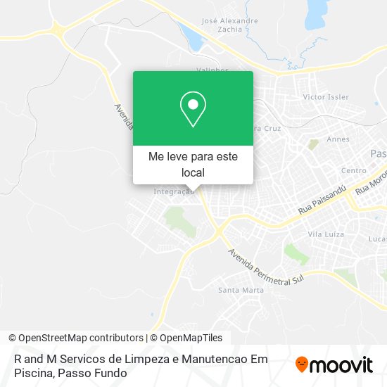 R and M Servicos de Limpeza e Manutencao Em Piscina mapa