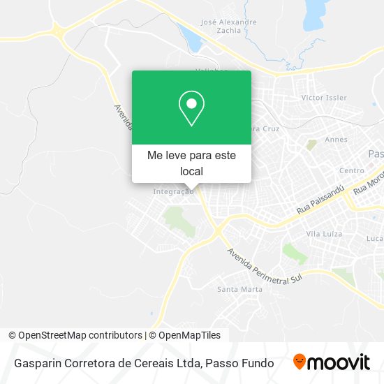 Gasparin Corretora de Cereais Ltda mapa