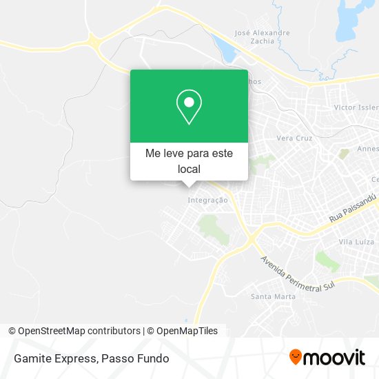 Gamite Express mapa