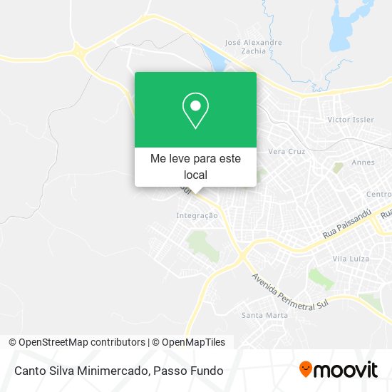 Canto Silva Minimercado mapa