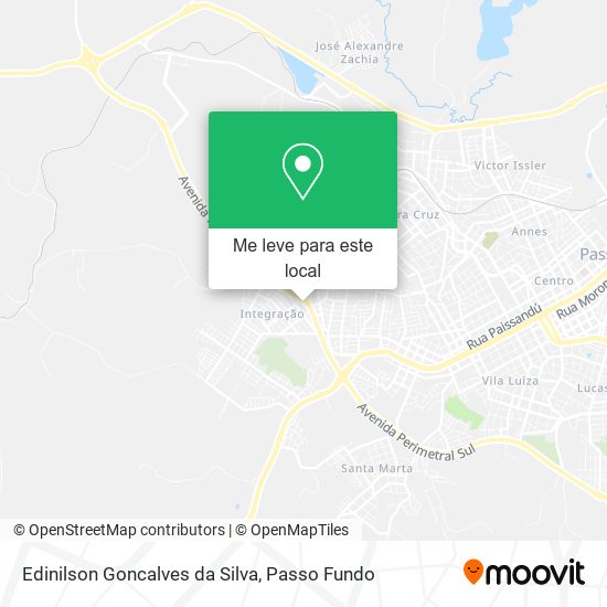 Edinilson Goncalves da Silva mapa