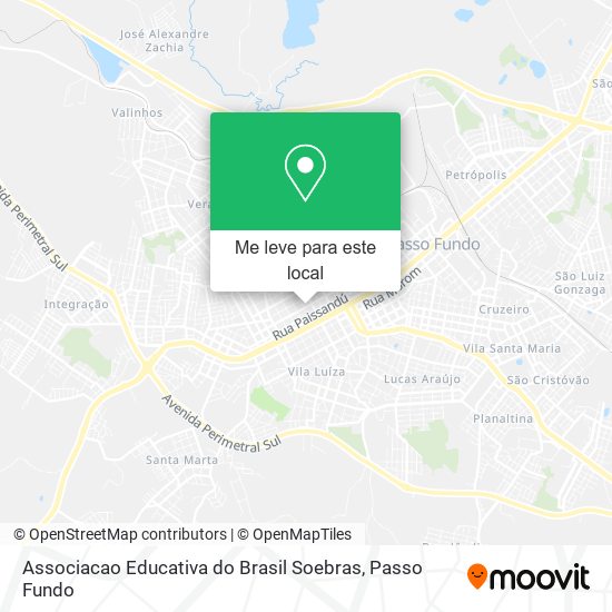 Associacao Educativa do Brasil Soebras mapa