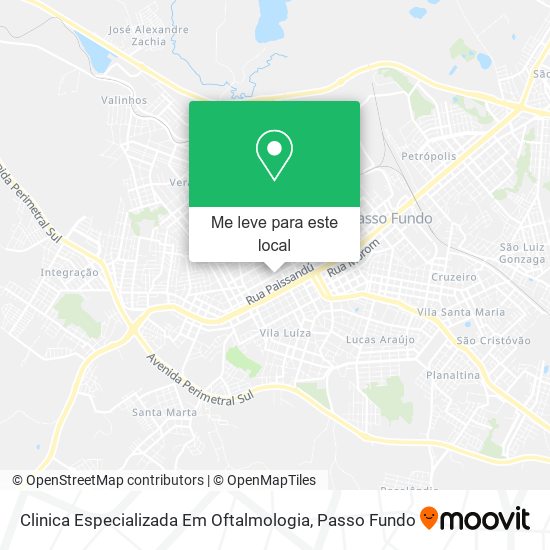Clinica Especializada Em Oftalmologia mapa