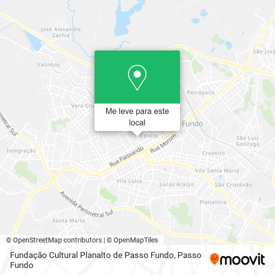 Fundação Cultural Planalto de Passo Fundo mapa