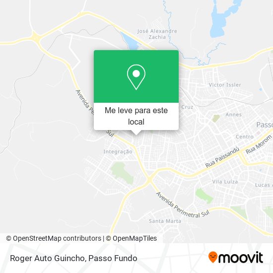 Roger Auto Guincho mapa