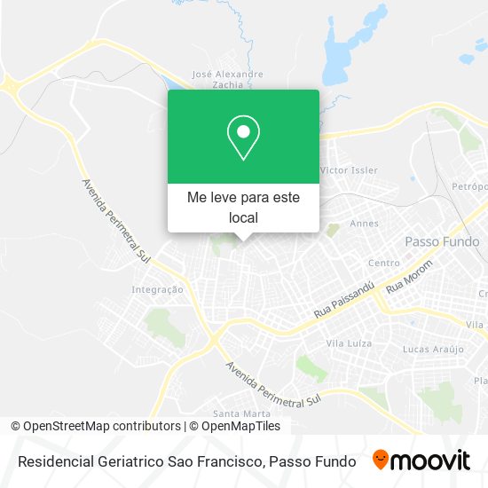 Residencial Geriatrico Sao Francisco mapa