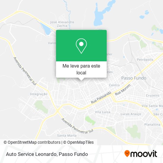 Auto Service Leonardo mapa