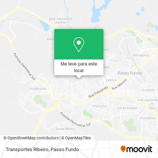 Transportes Ribeiro mapa