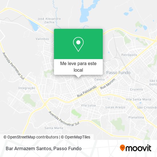 Bar Armazem Santos mapa