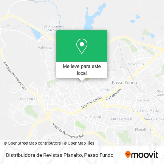 Distribuidora de Revistas Planalto mapa