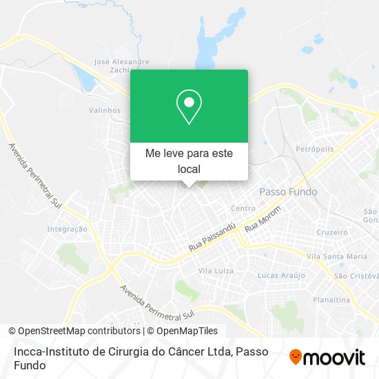 Incca-Instituto de Cirurgia do Câncer Ltda mapa