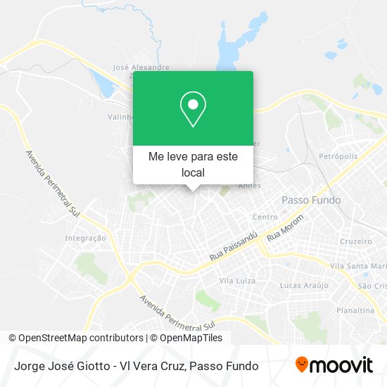 Jorge José Giotto - Vl Vera Cruz mapa