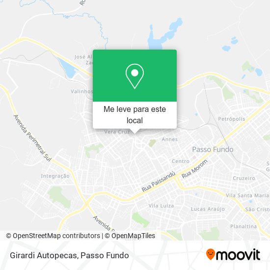 Girardi Autopecas mapa