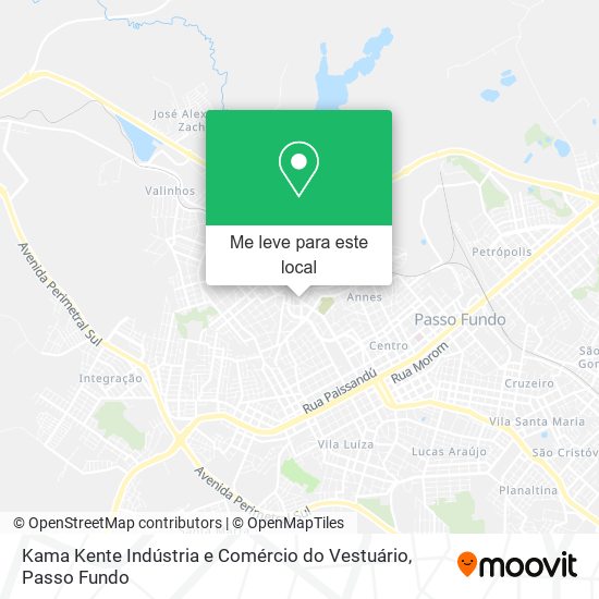Kama Kente Indústria e Comércio do Vestuário mapa