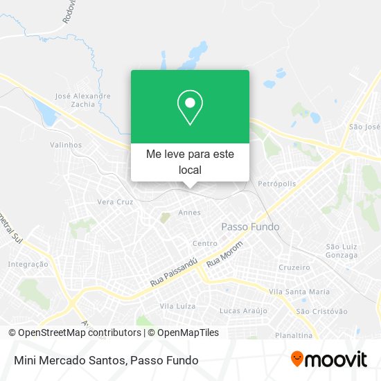 Mini Mercado Santos mapa