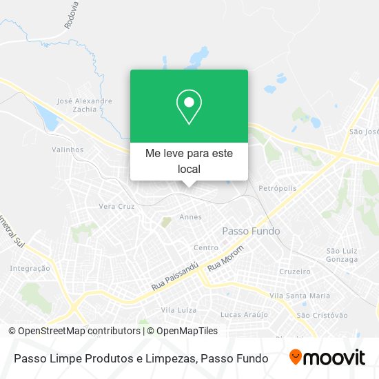 Passo Limpe Produtos e Limpezas mapa