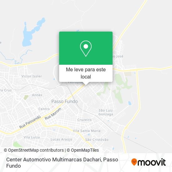 Center Automotivo Multimarcas Dachari mapa