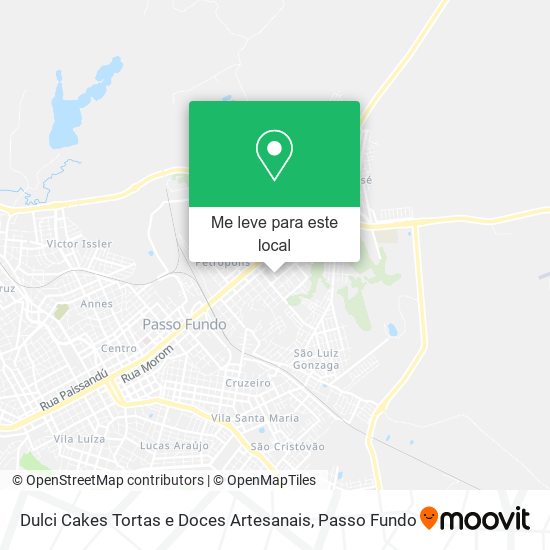 Dulci Cakes Tortas e Doces Artesanais mapa