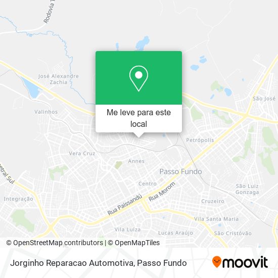 Jorginho Reparacao Automotiva mapa