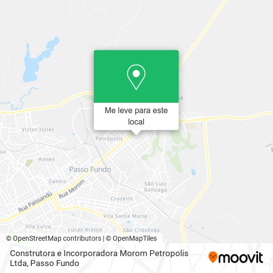 Construtora e Incorporadora Morom Petropolis Ltda mapa