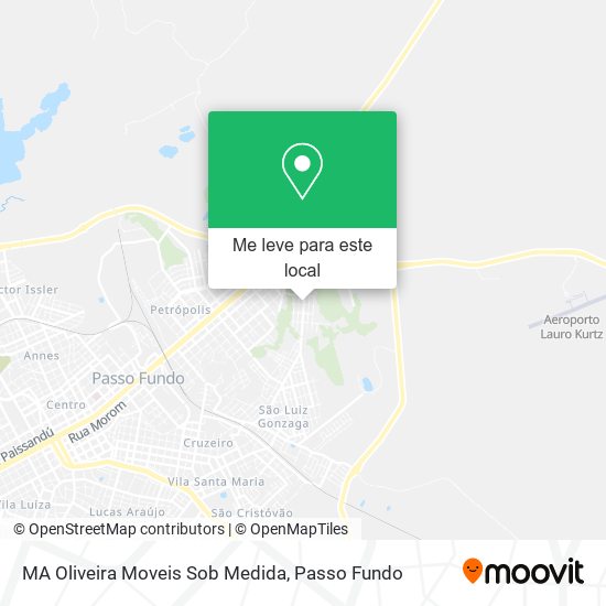 MA Oliveira Moveis Sob Medida mapa