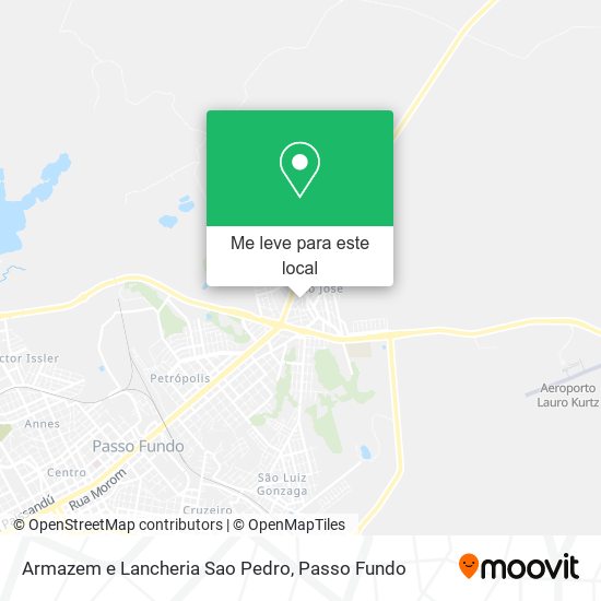 Armazem e Lancheria Sao Pedro mapa
